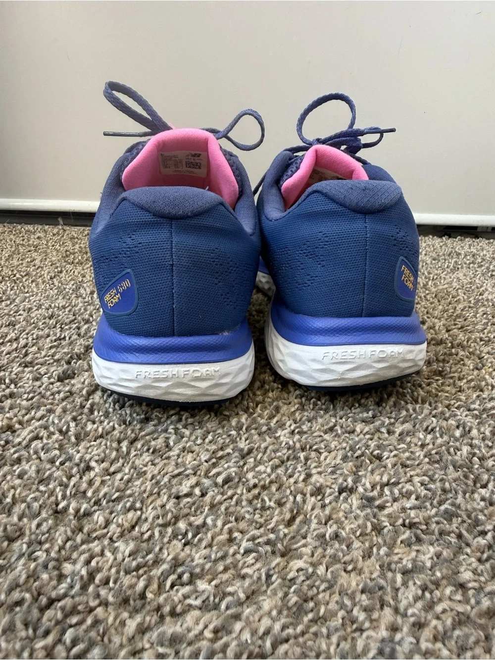 New Balance Women's Navy with Pink Accent Running Shoes